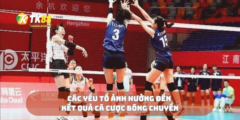 Các yếu tố ảnh hưởng đến kết quả cá cược bóng chuyền